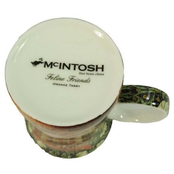 Orange Tabby Cat Coffee Mug Cup McIntosh Feline Friends Fine Bone China - Picture 5 of 7